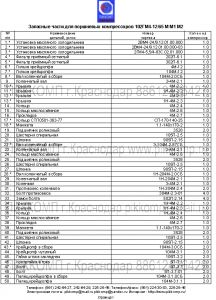 запчасти поршневых компрессоров 102ГМ4-12/65 М М1 М2,ПИККОМП,Краснодар,225-25-45